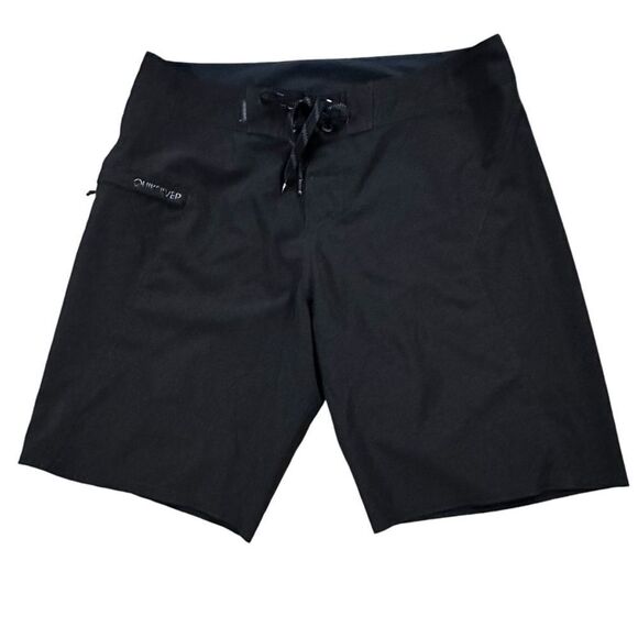 Quiksilver ~ Mens Black Boardshorts ~ size tag missing ~ see photos - Picture 1 of 9